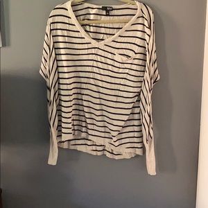 Navy and tan stripped long sleeve